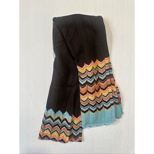 Missoni for Target Brown Chevron Pattern Scarf
